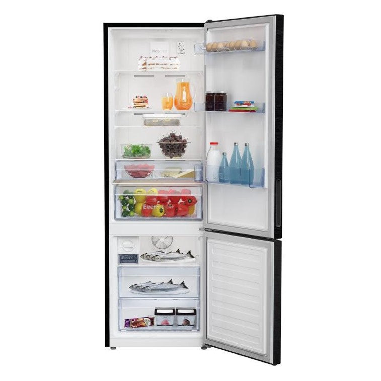 Beko 375L Bottom Freezer Two Door Refrigerator (Wooden Black)